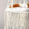 1pc Hand-Woven Cat Nest Hammock Basket - Comfortable and Stylish Wall Hanging Pet Bed for Small Dogs and Cats