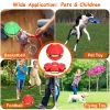 4 Pack Flying Saucer Ball Electric Colorful Flying Toy UFO Ball with LED Lights for Pet Children Outdoor Toy