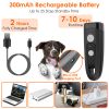 Ultrasonic Dog Anti-Bark Device 2 in 1 Rechargeable Barking Control Training Tool 32ft LED Light 2 Mode Dog Whistle Safe for Dog Human