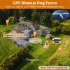 2 In 1 Dog GPS Fence Tracker Wireless GPS Dog Fence GPS Dog Collar with 32-2887FT Radius IPX6 Waterproof