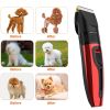 Pet Grooming Kit Rechargeable Cordless Dog Grooming Clippers Low Noise Electric Dog Trimmer Shaver Hair Cutter w/ 4 Guide Combs Scissors Oil