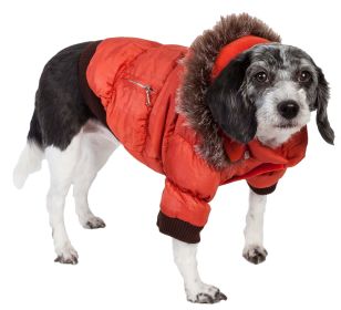 Metallic Fashion Pet Parka Coat (size: medium)